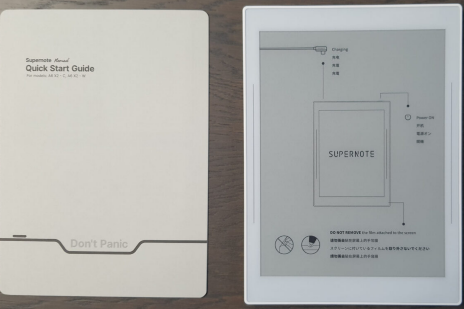 SuperNote A6X2 + emballage